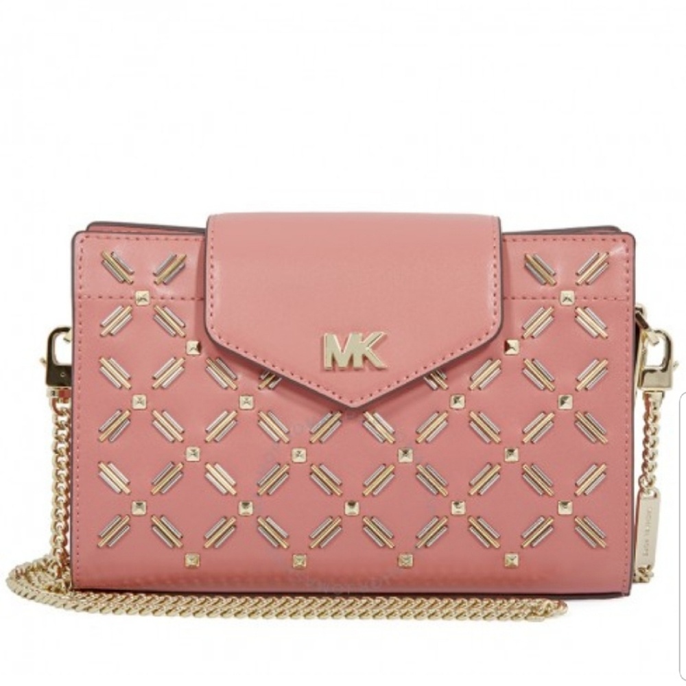 Michael Kors crossbody leather clutch